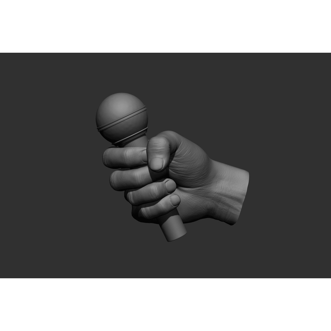 Male Hand Poses 3D Model – Realistic High Poly Collection, FBX & OBJ - View 11