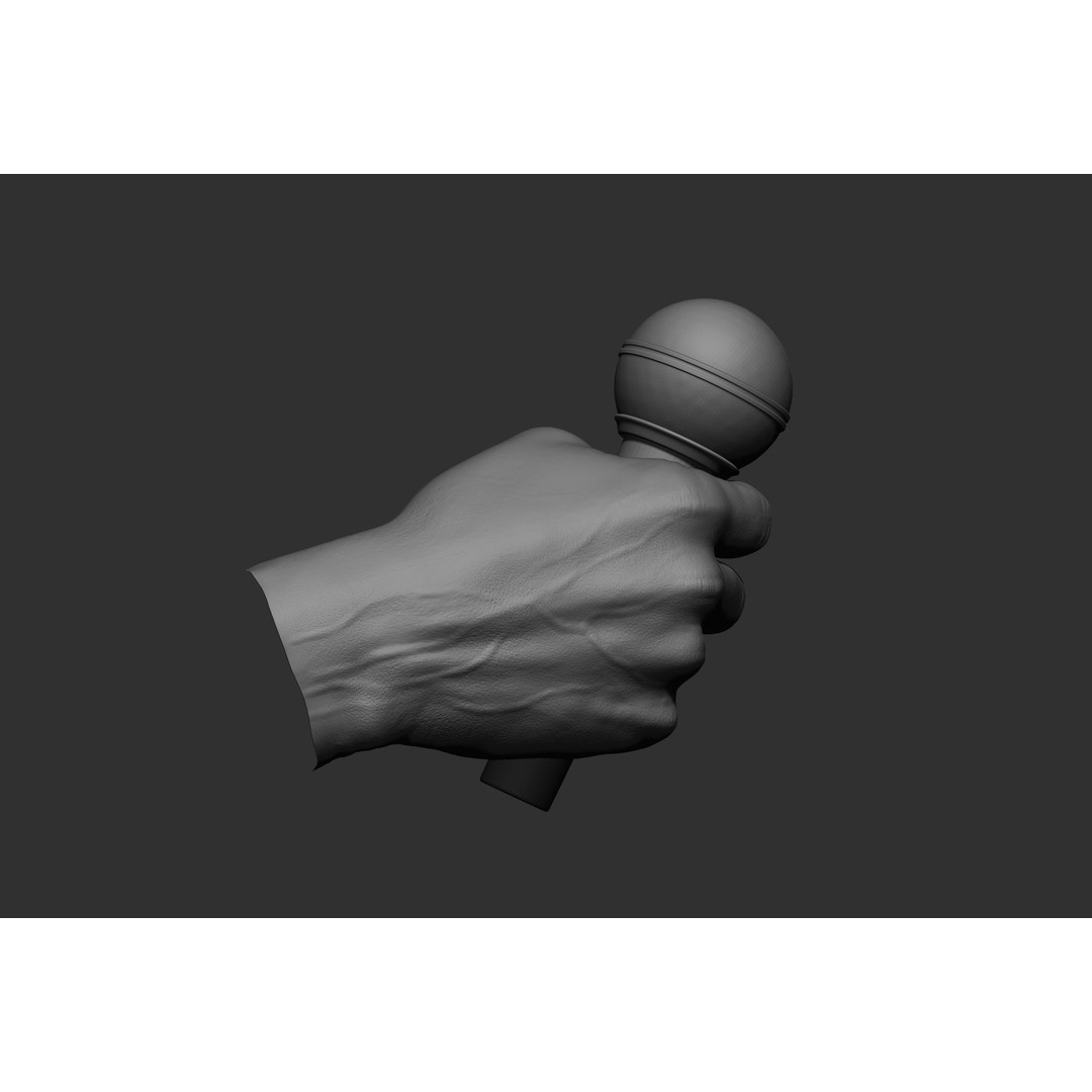 Male Hand Poses 3D Model – Realistic High Poly Collection, FBX & OBJ - View 13