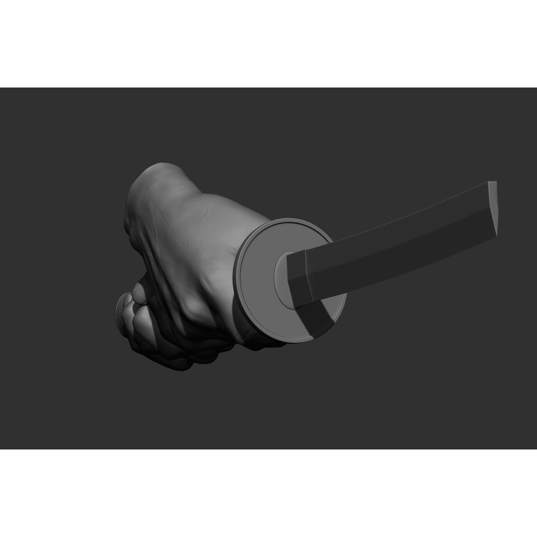Male Hand Poses 3D Model – Realistic High Poly Collection, FBX & OBJ - View 21