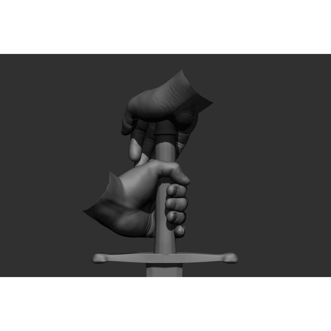 Male Hand Poses 3D Model – Realistic High Poly Collection, FBX & OBJ - View 28