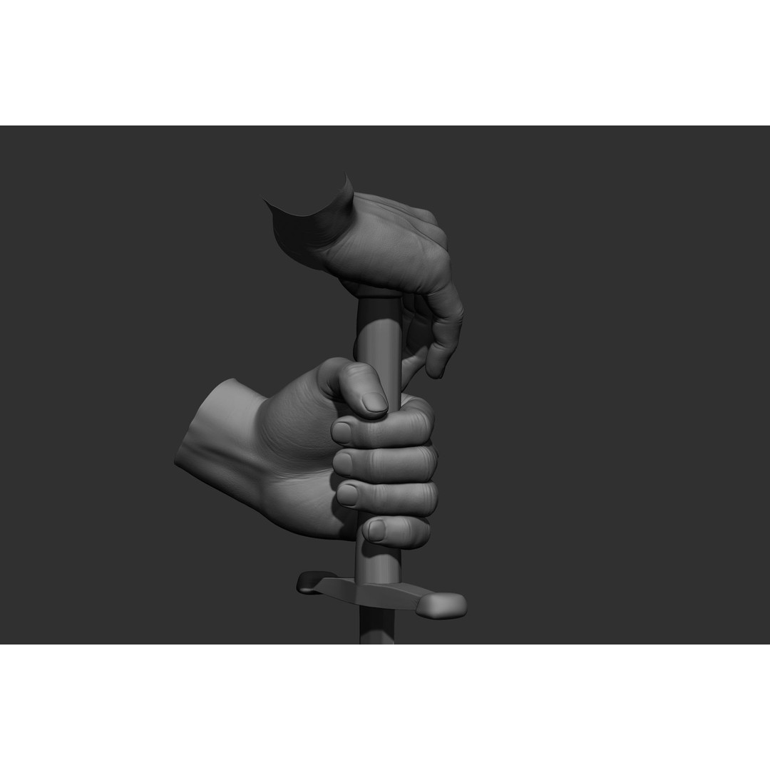 Male Hand Poses 3D Model – Realistic High Poly Collection, FBX & OBJ - View 29