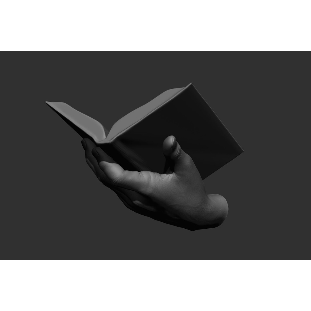 Male Hand Poses 3D Model – Realistic High Poly Collection, FBX & OBJ - View 35