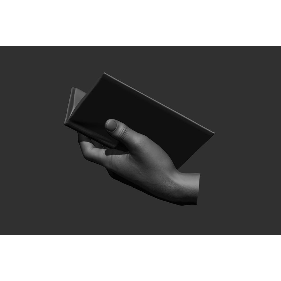 Male Hand Poses 3D Model – Realistic High Poly Collection, FBX & OBJ - View 36