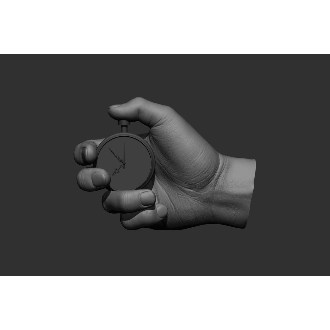 Male Hand Poses 3D Model – Realistic High Poly Collection, FBX & OBJ - View 41
