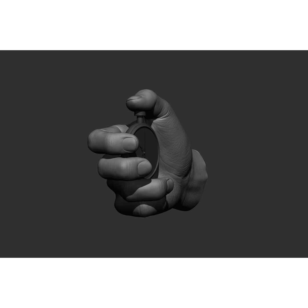 Male Hand Poses 3D Model – Realistic High Poly Collection, FBX & OBJ - View 42