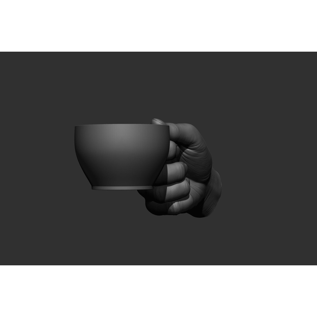 Male Hand Poses 3D Model – Realistic High Poly Collection, FBX & OBJ - View 48