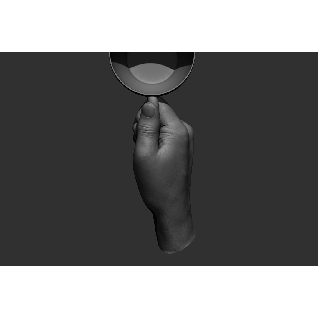 Male Hand Poses 3D Model – Realistic High Poly Collection, FBX & OBJ - View 50