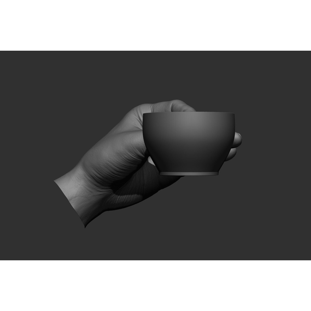 Male Hand Poses 3D Model – Realistic High Poly Collection, FBX & OBJ - View 56