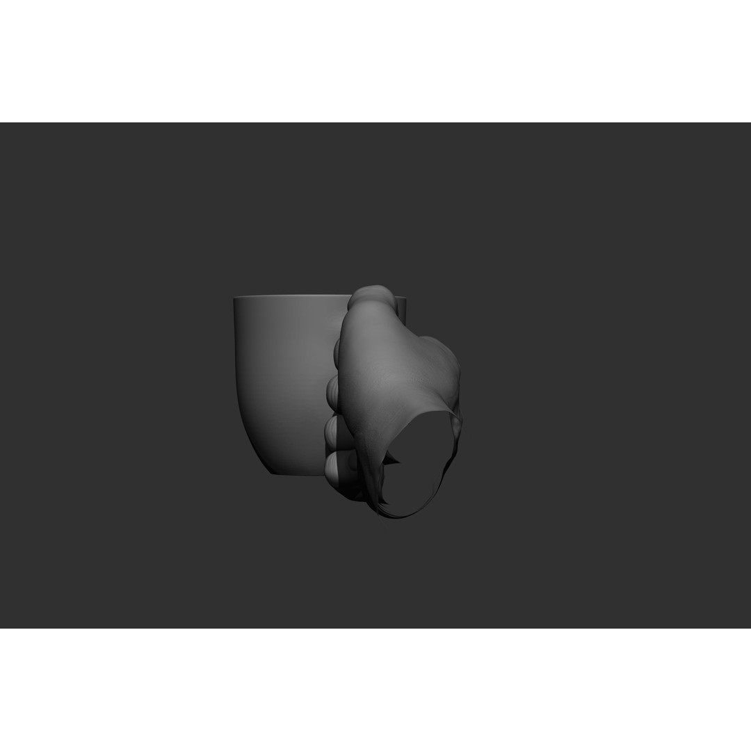 Male Hand Poses 3D Model – Realistic High Poly Collection, FBX & OBJ - View 60