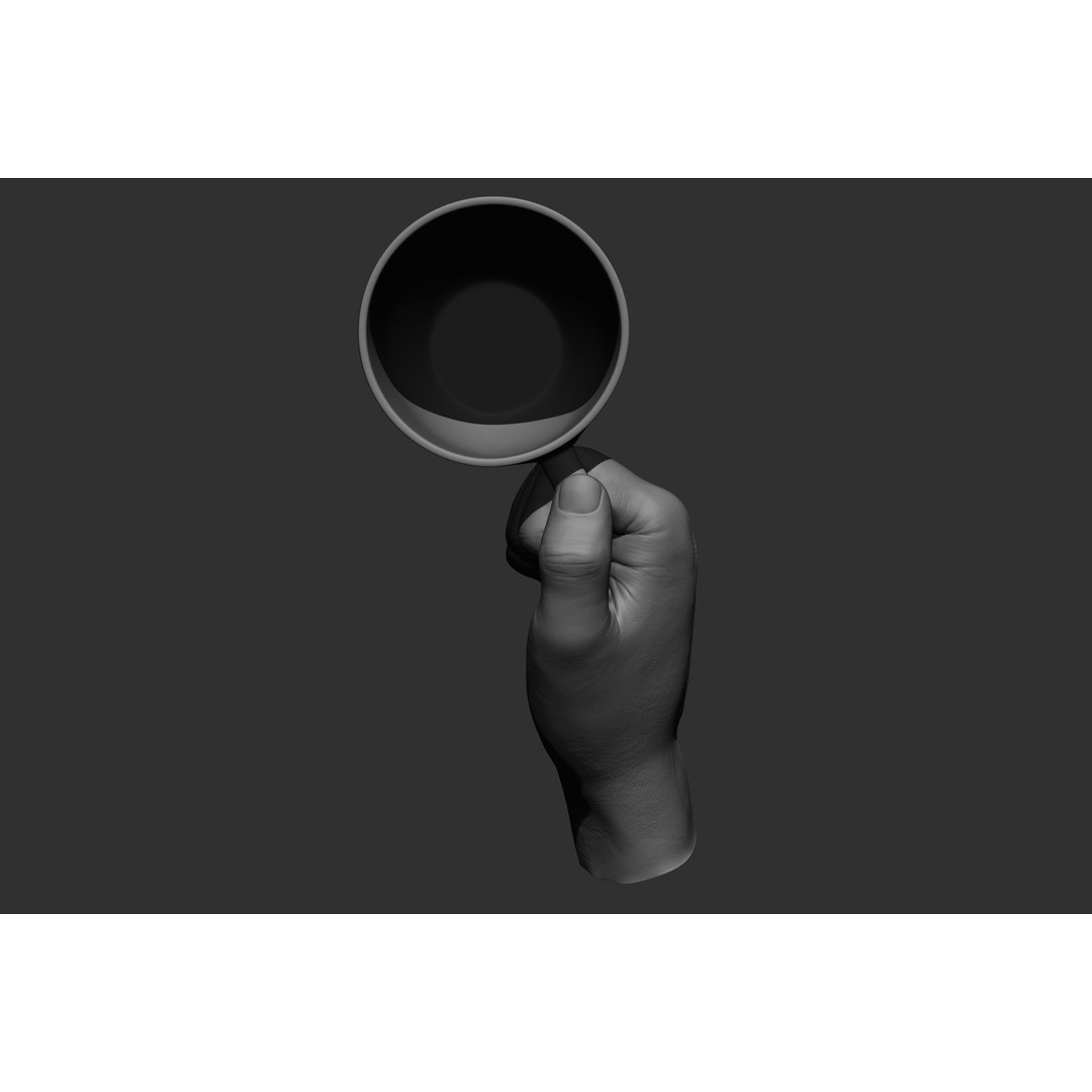 Male Hand Poses 3D Model – Realistic High Poly Collection, FBX & OBJ - View 65