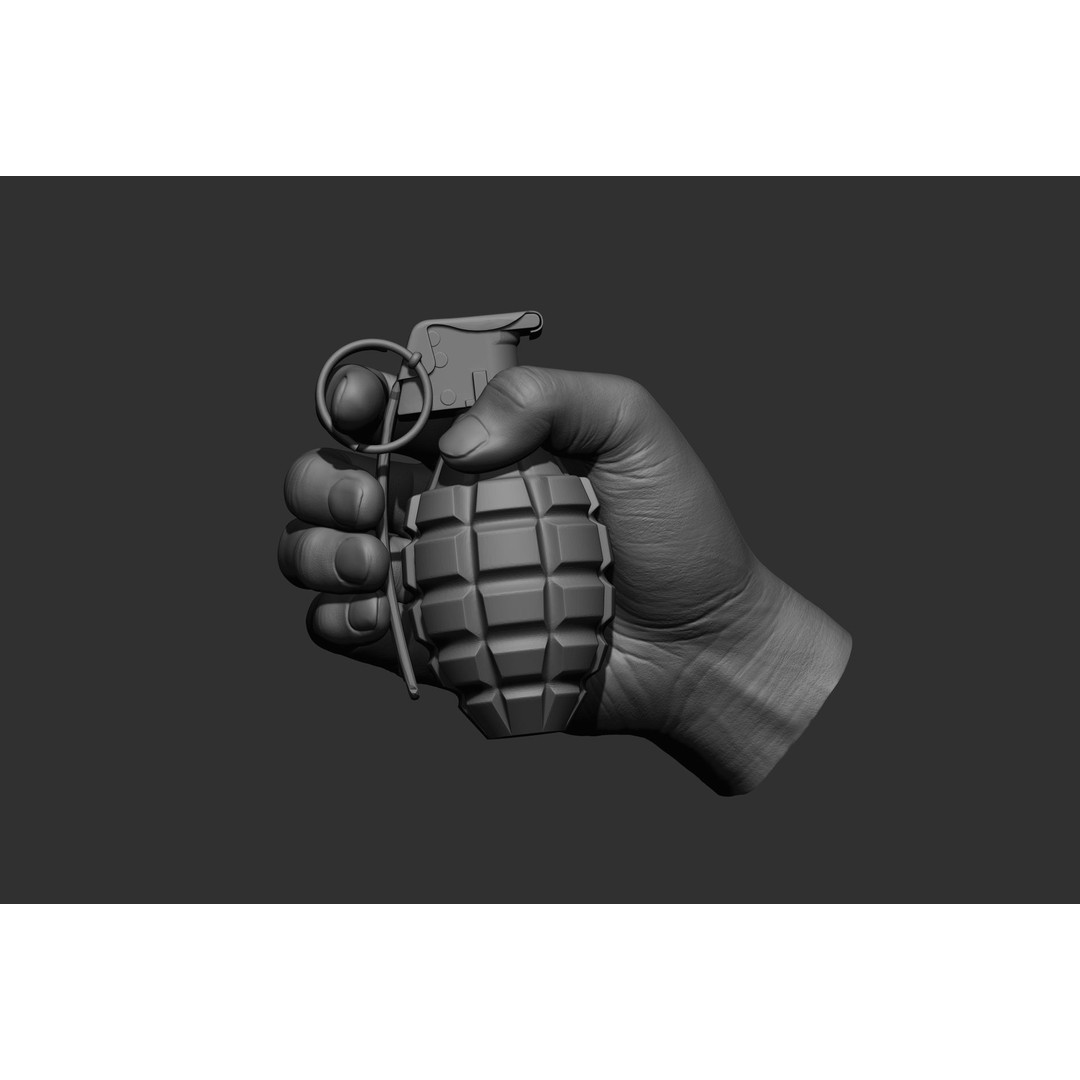 Male Hand Poses 3D Model – Realistic High Poly Collection, FBX & OBJ - View 66