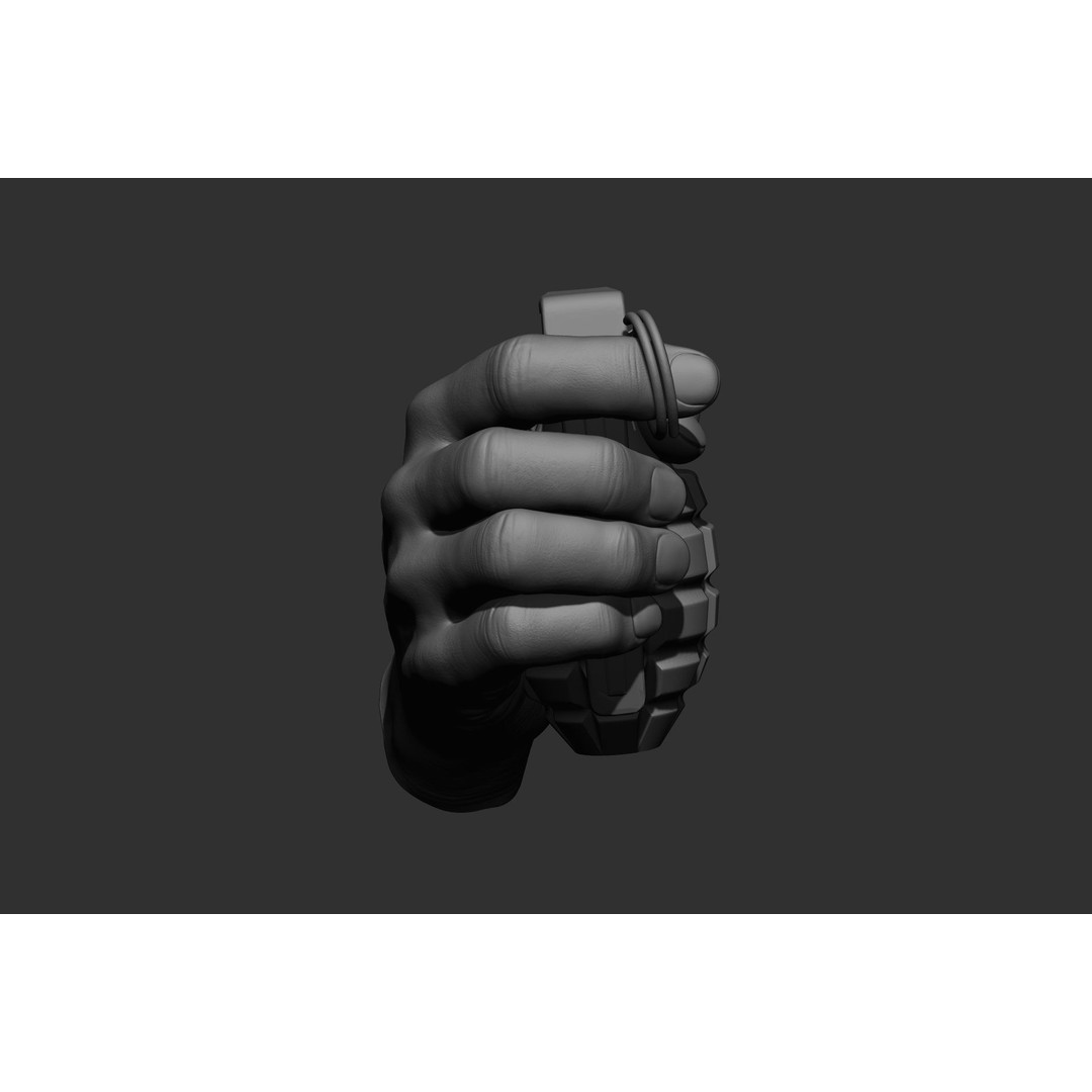 Male Hand Poses 3D Model – Realistic High Poly Collection, FBX & OBJ - View 69