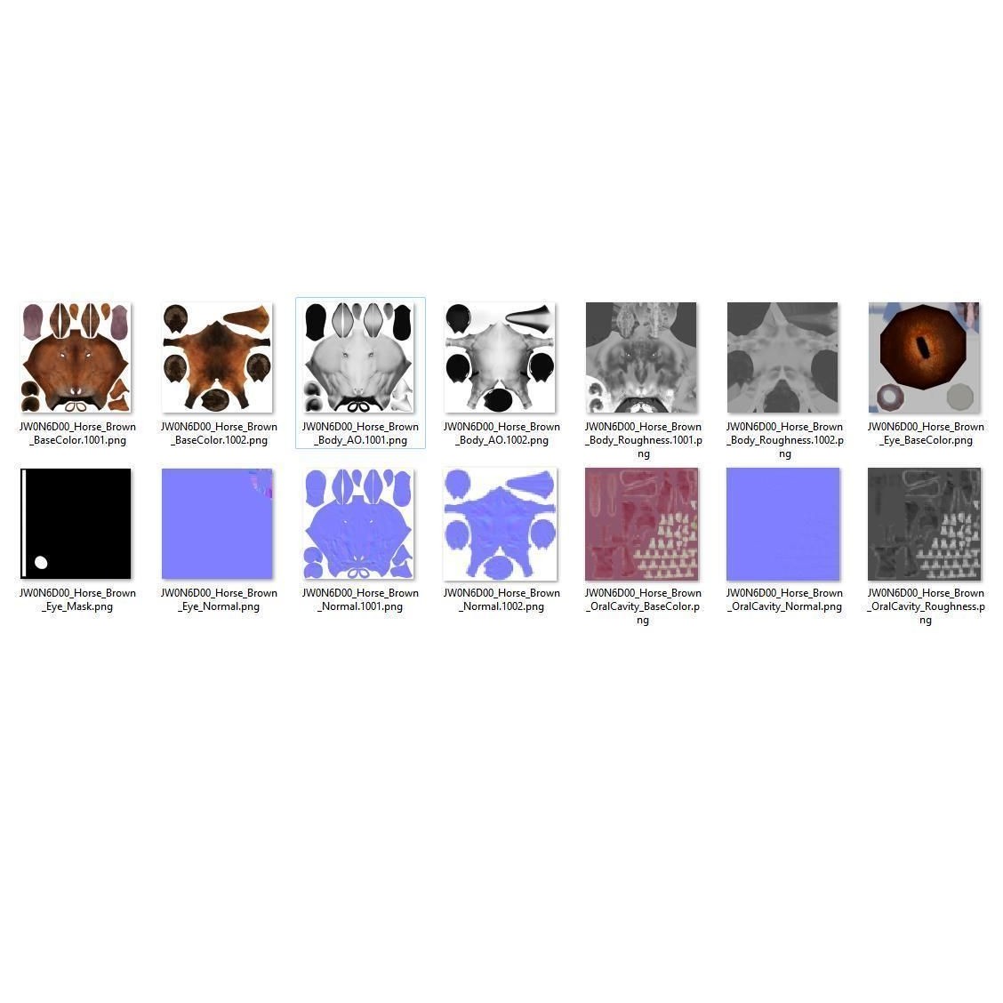 Brown Horse Animation - Game-Ready 3D Model - View 25