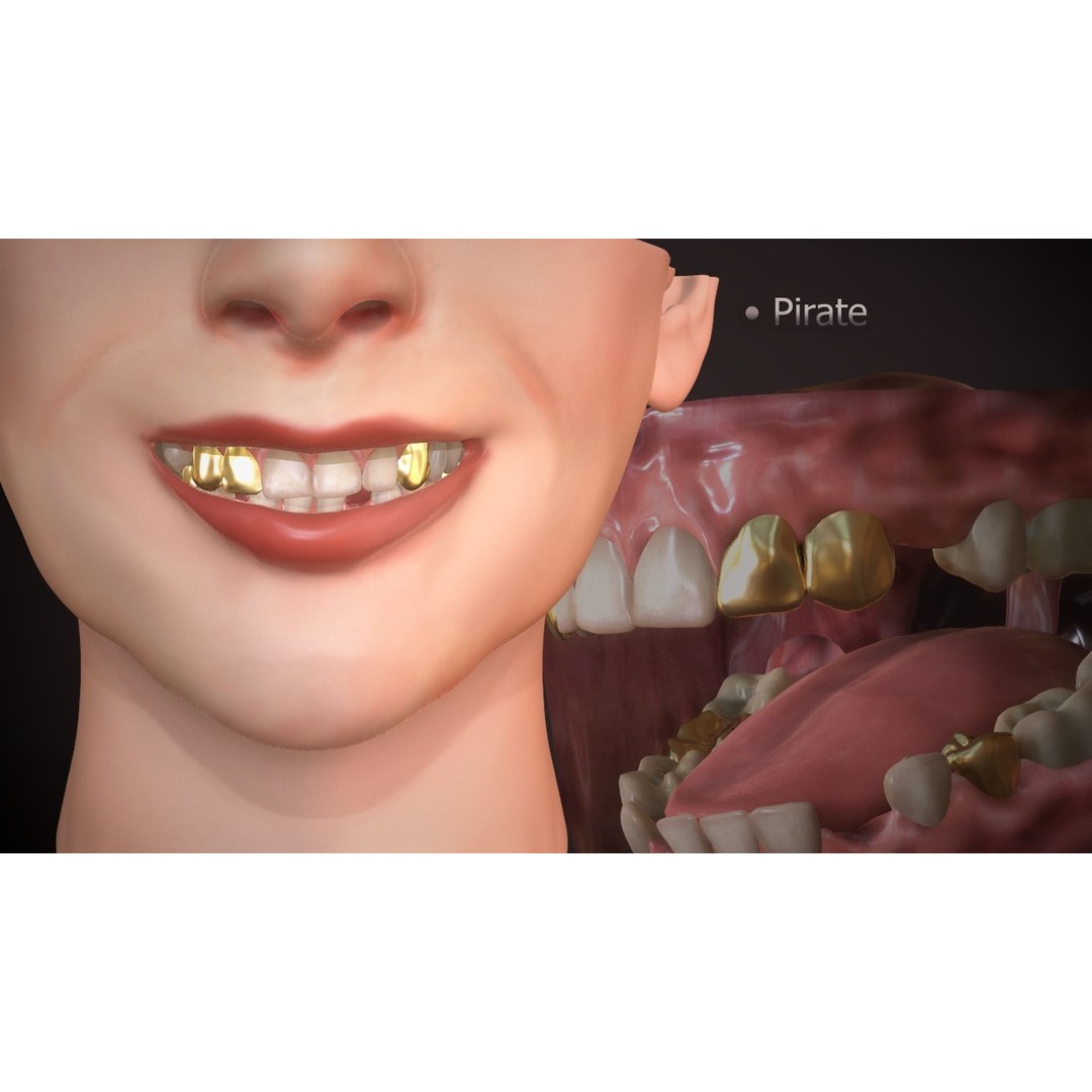 Great Teeth Collection 3D Model – Low-Poly Character Mouth, FBX & OBJ - View 16