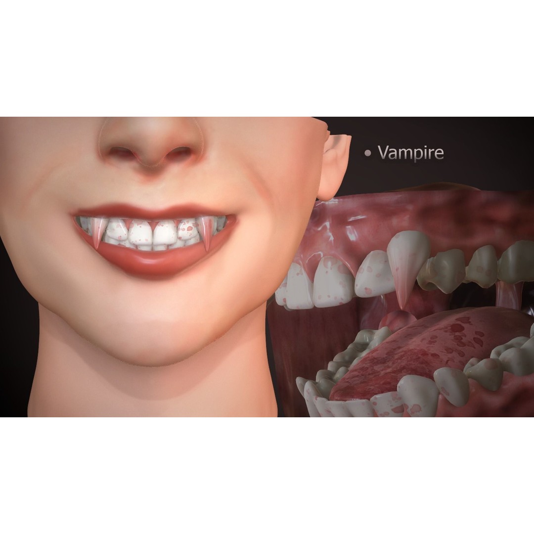 Great Teeth Collection 3D Model – Low-Poly Character Mouth, FBX & OBJ - View 20
