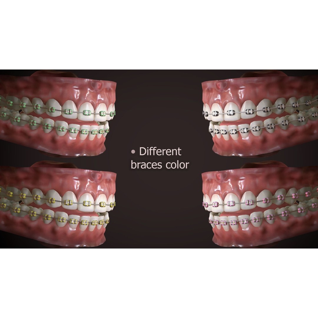 Great Teeth Collection 3D Model – Low-Poly Character Mouth, FBX & OBJ - View 26