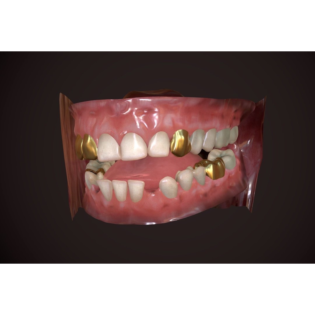 Great Teeth Collection 3D Model – Low-Poly Character Mouth, FBX & OBJ - View 6