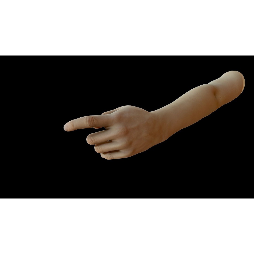 Realistic Female Arms 3D Model – Low Poly 25 Poses, OBJ & STL - View 10