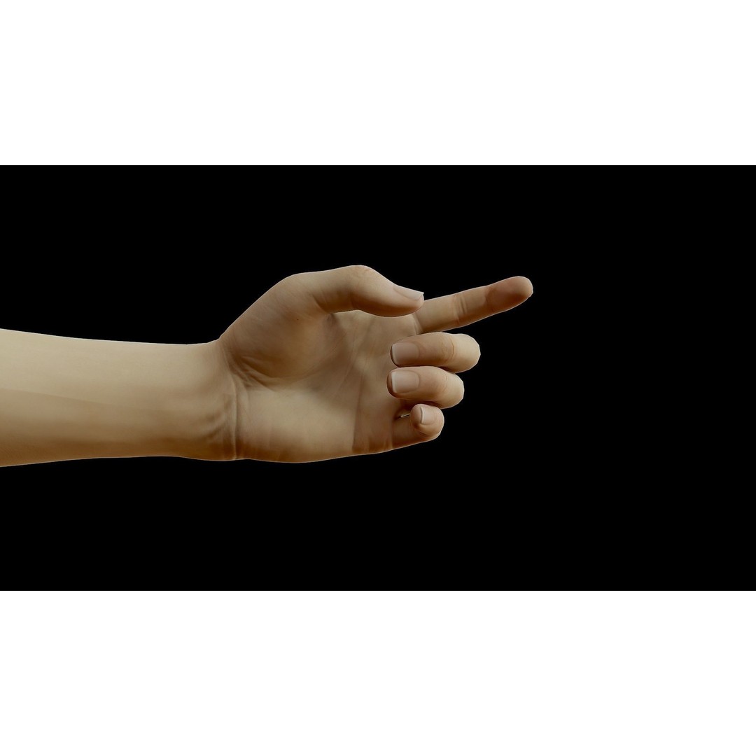 Realistic Female Arms 3D Model – Low Poly 25 Poses, OBJ & STL - View 12