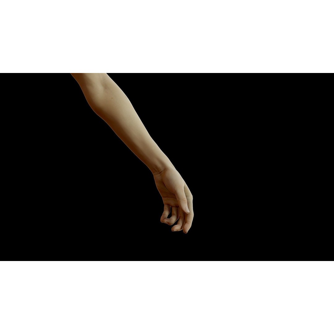 Realistic Female Arms 3D Model – Low Poly 25 Poses, OBJ & STL - View 15