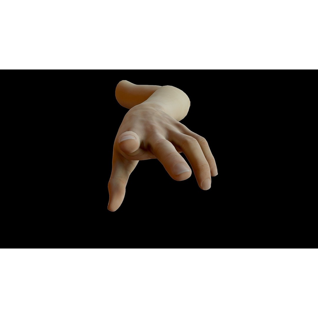 Realistic Female Arms 3D Model – Low Poly 25 Poses, OBJ & STL - View 20