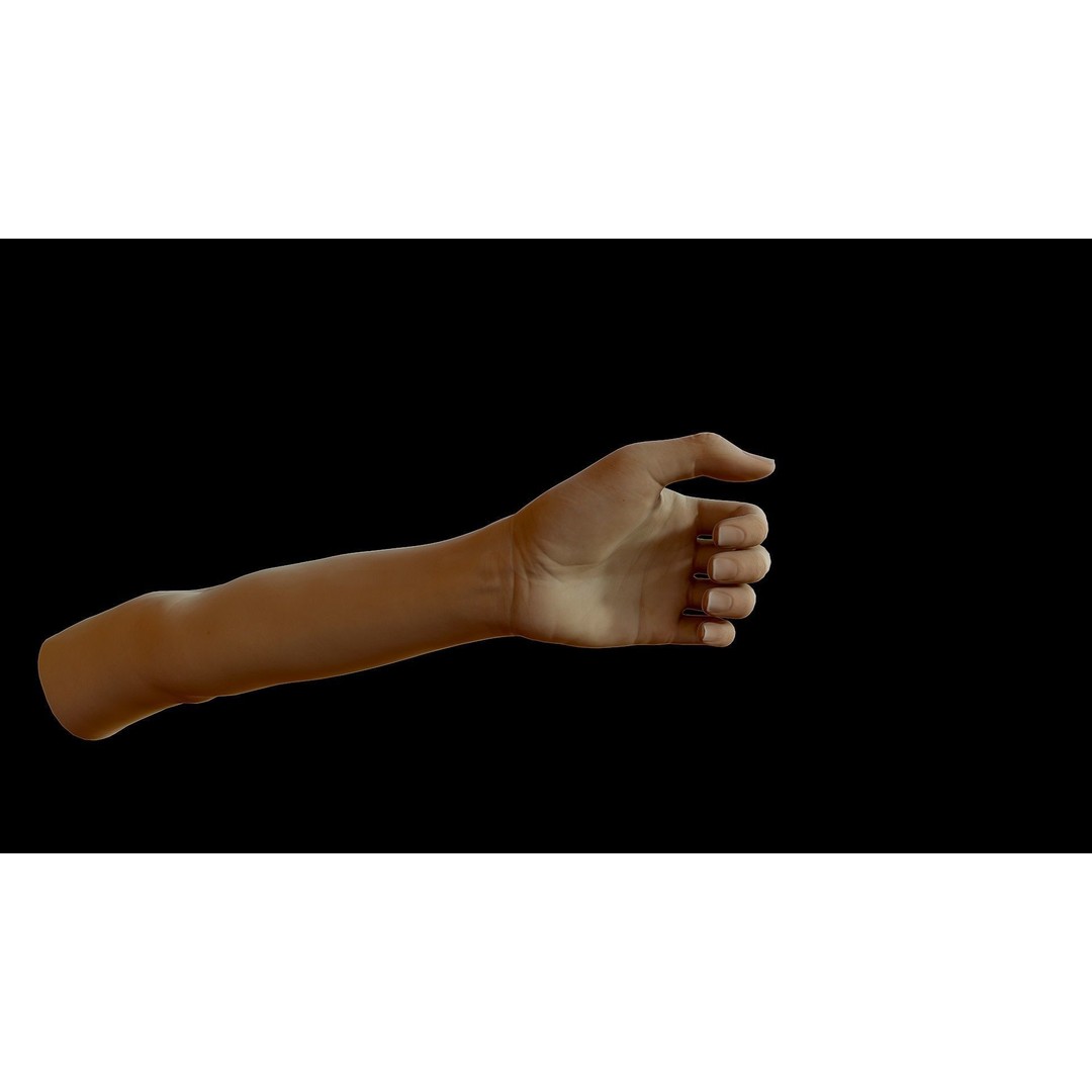 Realistic Female Arms 3D Model – Low Poly 25 Poses, OBJ & STL - View 22