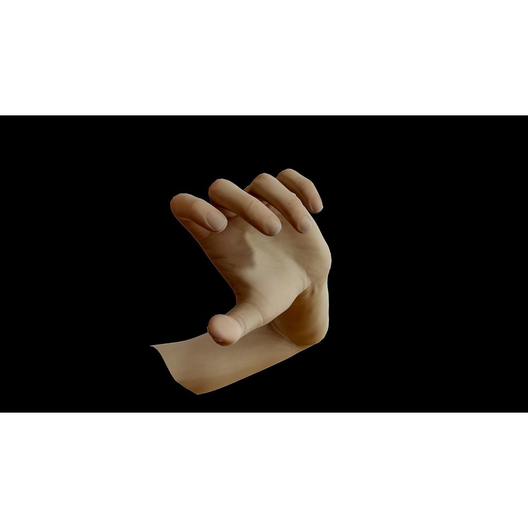 Realistic Female Arms 3D Model – Low Poly 25 Poses, OBJ & STL - View 26
