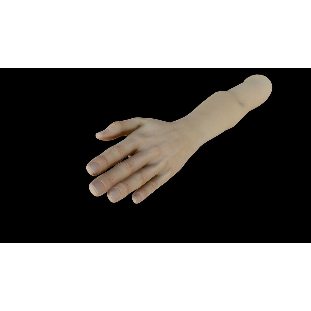 Realistic Female Arms 3D Model – Low Poly 25 Poses, OBJ & STL - View 33