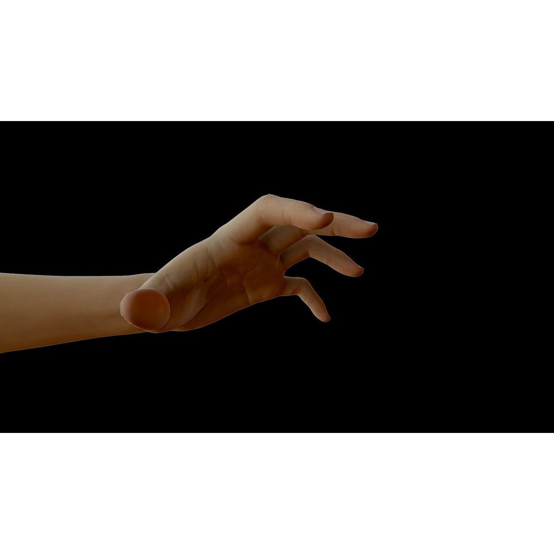 Realistic Female Arms 3D Model – Low Poly 25 Poses, OBJ & STL - View 34