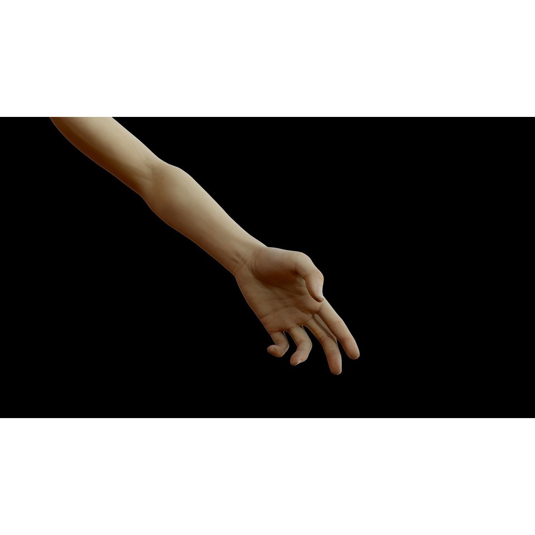 Realistic Female Arms 3D Model – Low Poly 25 Poses, OBJ & STL - View 46