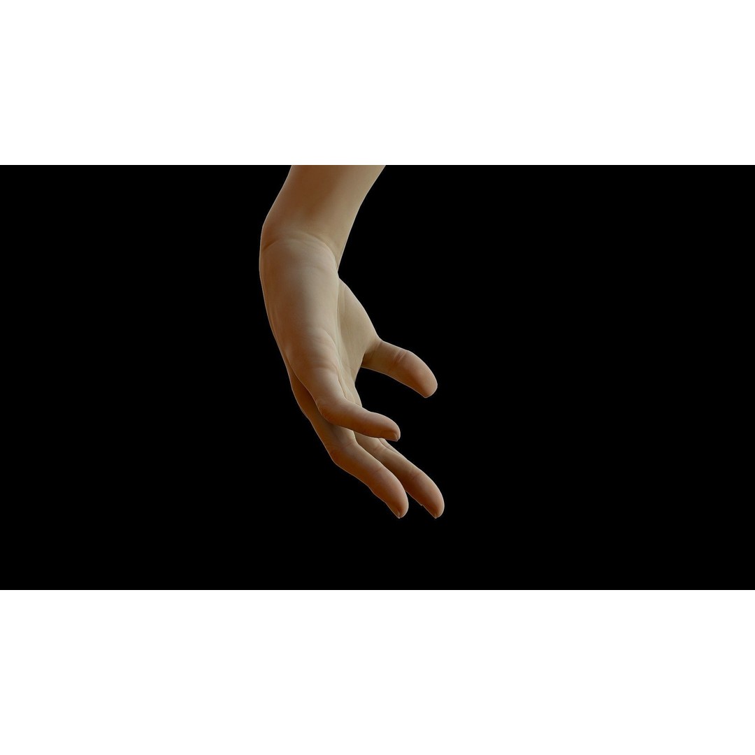 Realistic Female Arms 3D Model – Low Poly 25 Poses, OBJ & STL - View 48