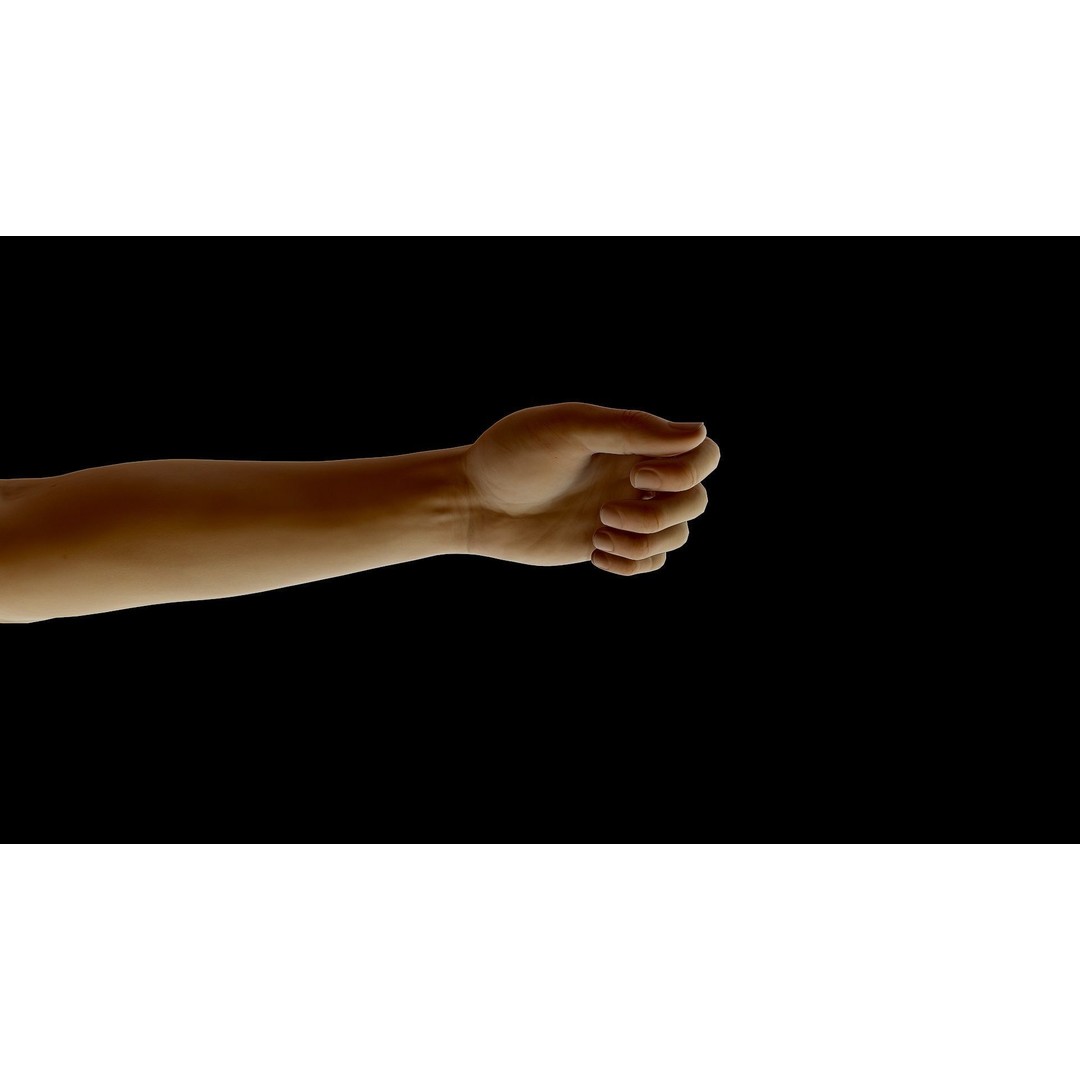 Realistic Female Arms 3D Model – Low Poly 25 Poses, OBJ & STL - View 50