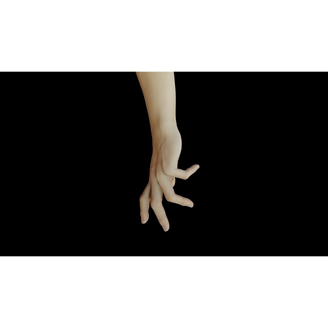 Realistic Female Arms 3D Model – Low Poly 25 Poses, OBJ & STL - View 53