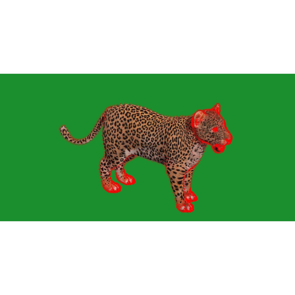 Leopard Cub - Low-Poly Game-Ready 3D Model - View 12