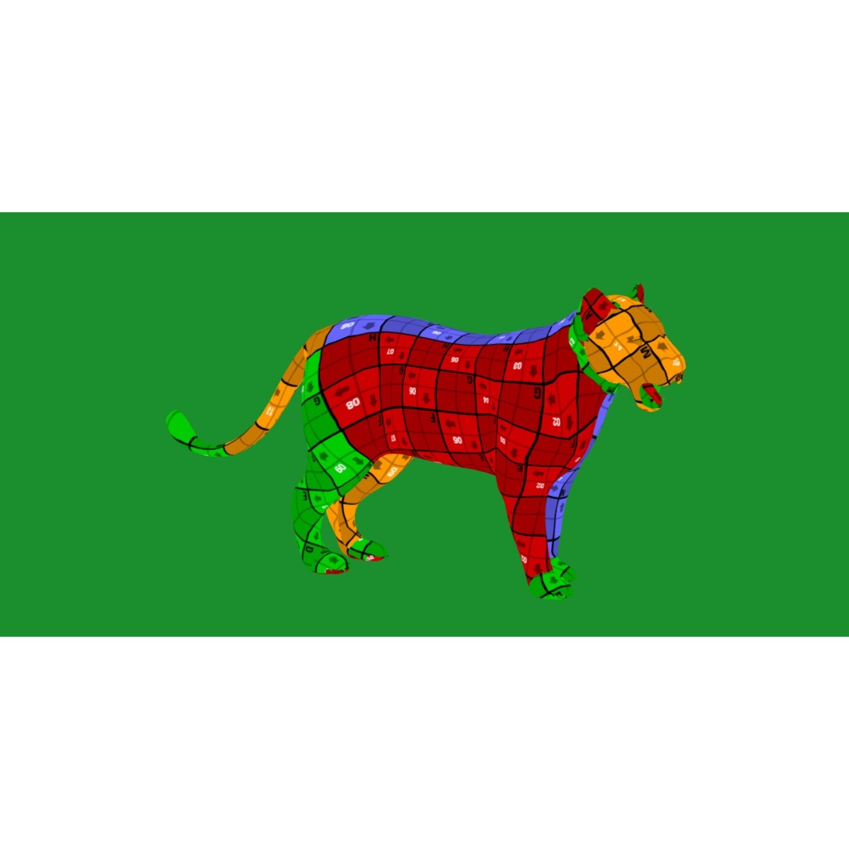 Leopard Cub - Low-Poly Game-Ready 3D Model - View 15