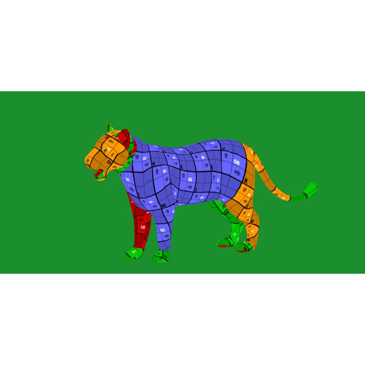 Leopard Cub - Low-Poly Game-Ready 3D Model - View 16