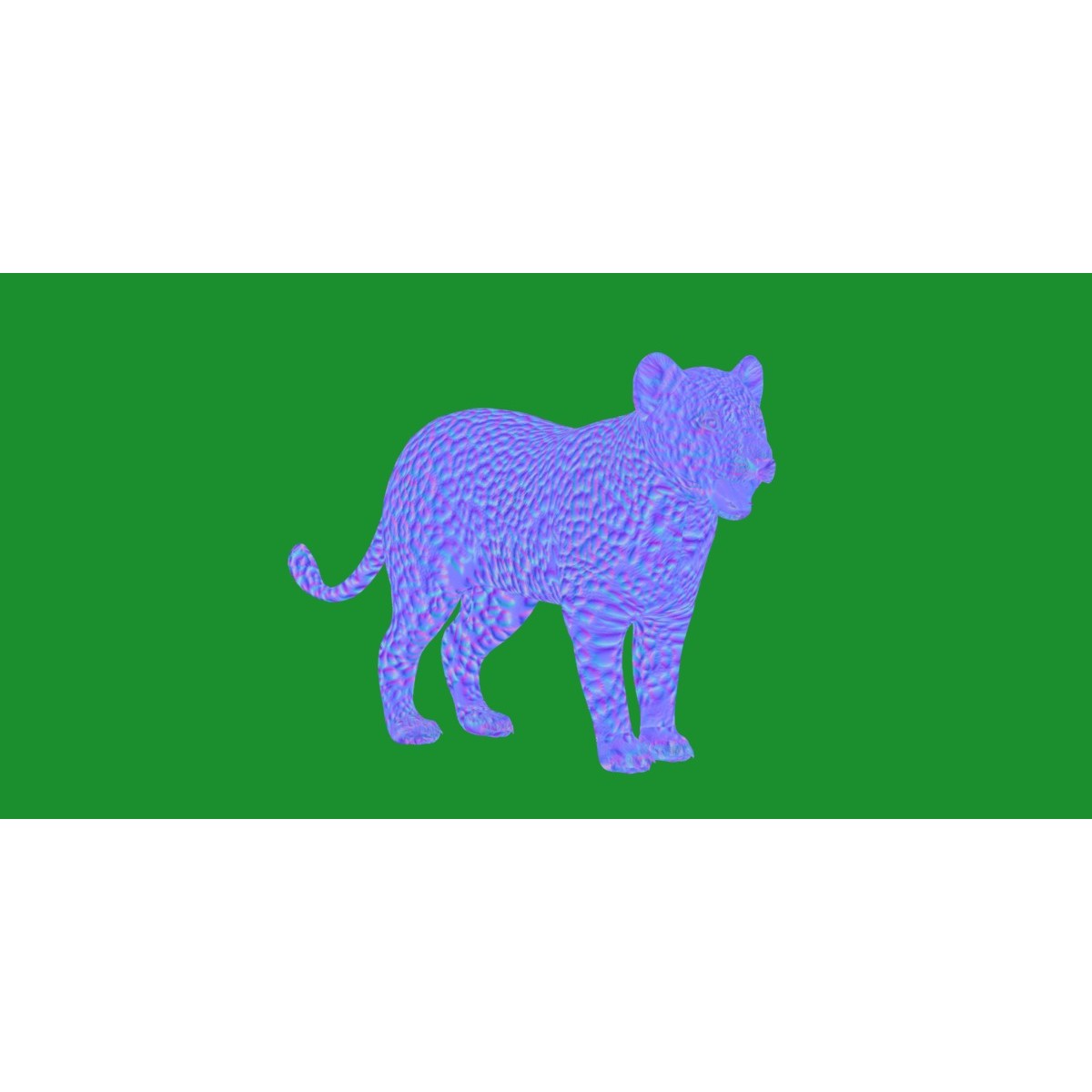 Leopard Cub - Low-Poly Game-Ready 3D Model - View 5