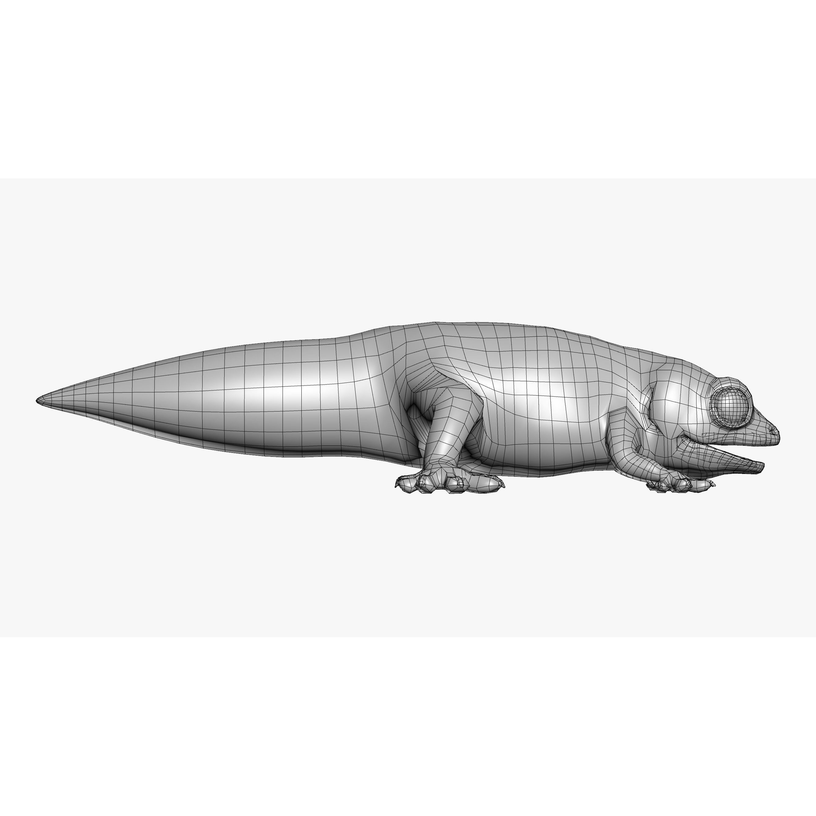 Gecko Reptile - Rigged Game-Ready 3D Model - View 16