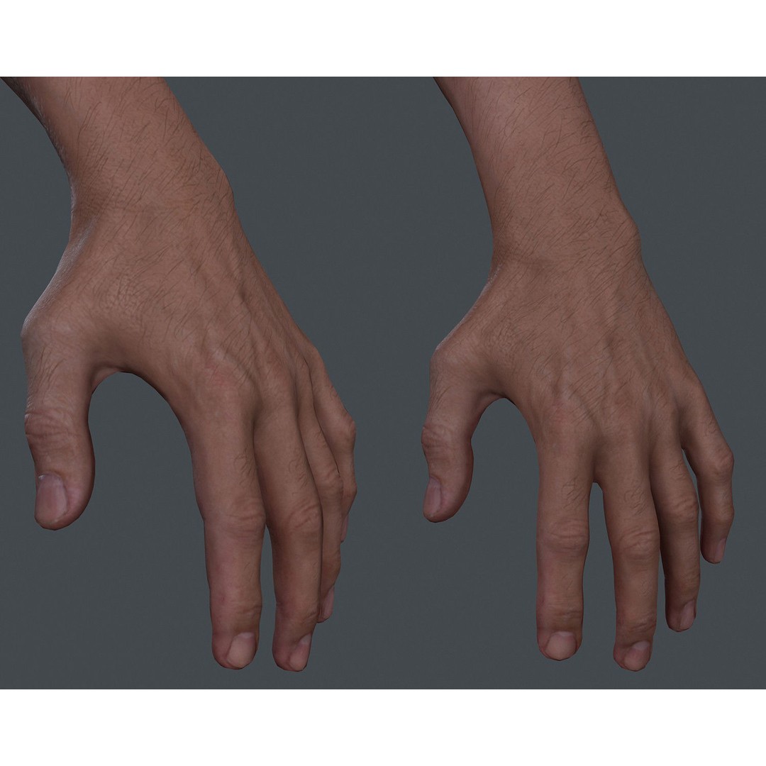 Male Body 3D Model – Low Poly Real-time Character, FBX, OBJ - View 16