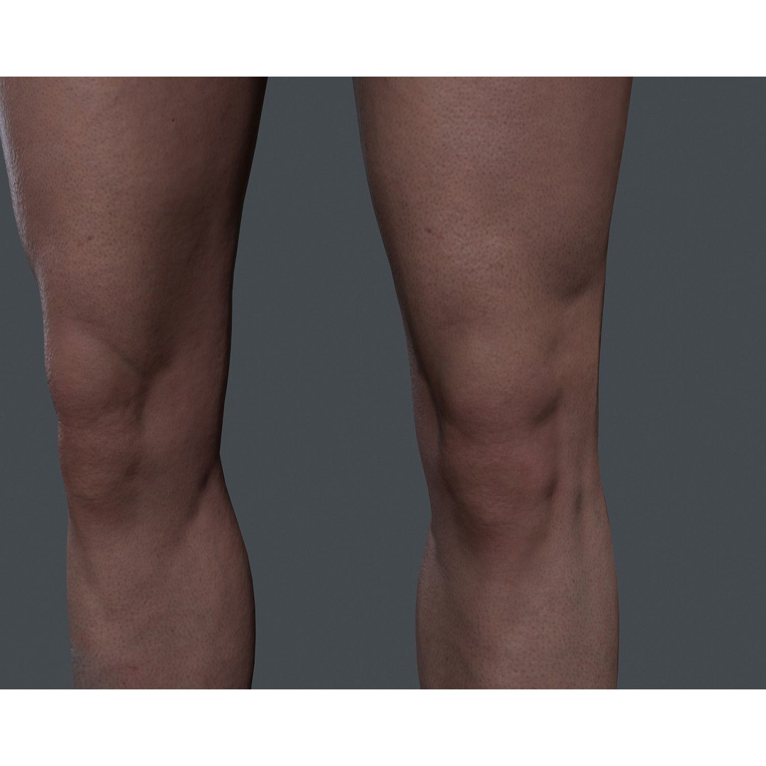 Male Body 3D Model – Low Poly Real-time Character, FBX, OBJ - View 18