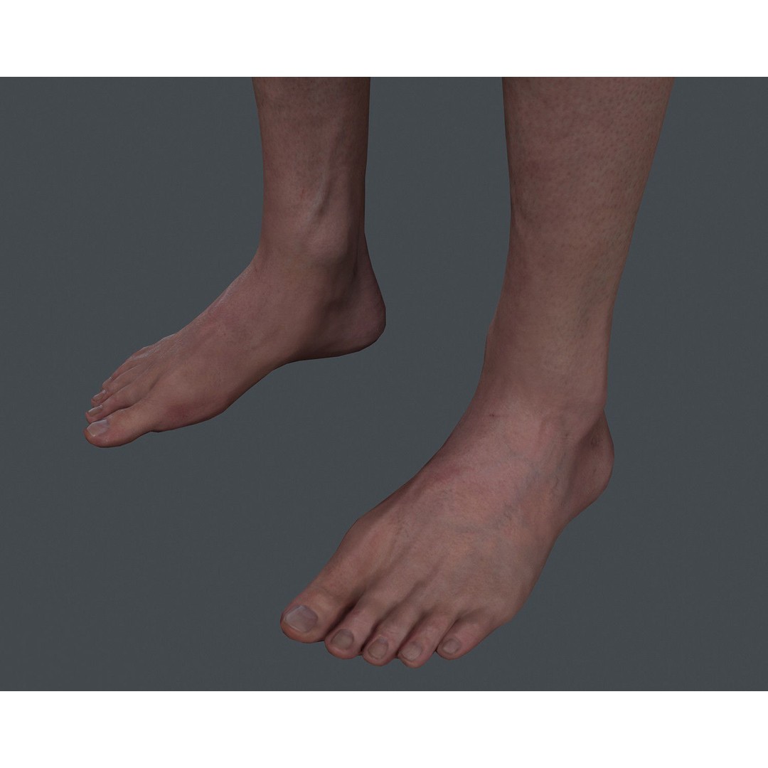 Male Body 3D Model – Low Poly Real-time Character, FBX, OBJ - View 19