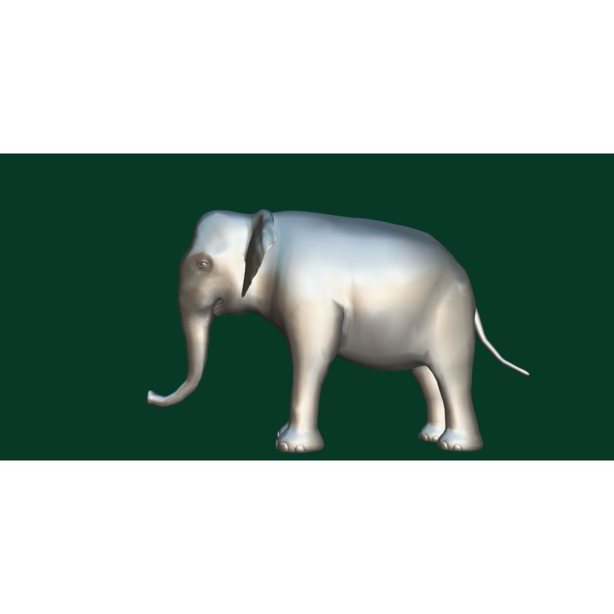 Asian Elephant Adult - Low-Poly Game-Ready 3D Model - View 18