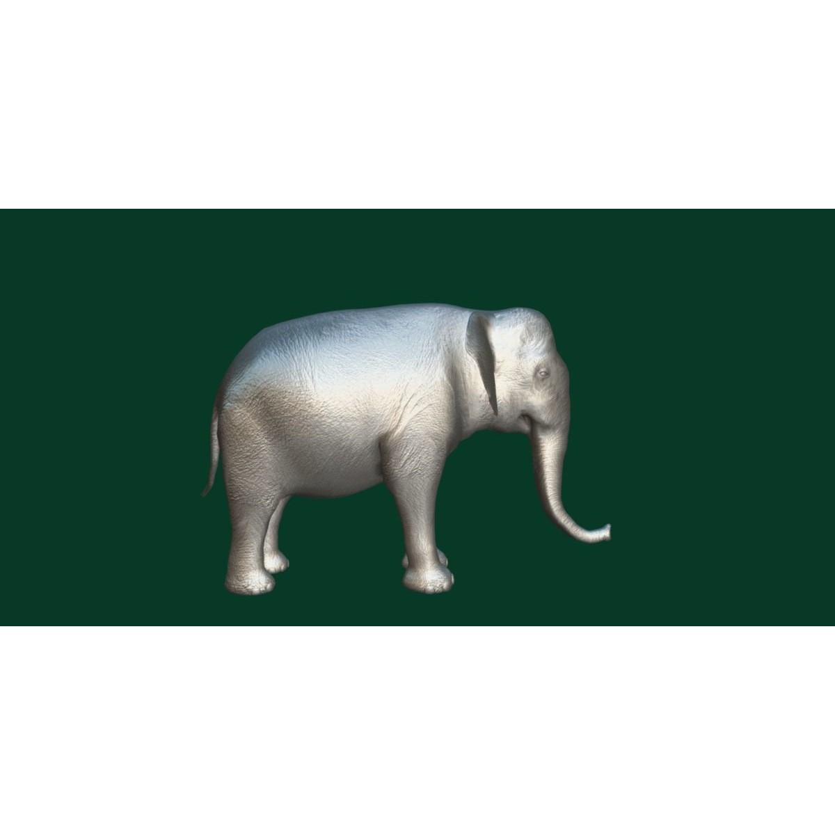 Asian Elephant Adult - Low-Poly Game-Ready 3D Model - View 5