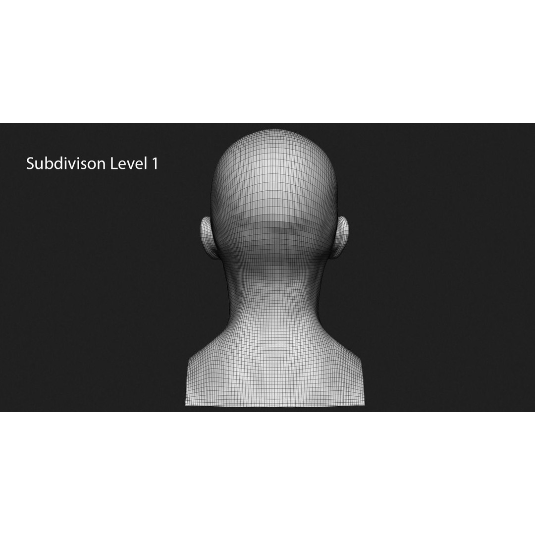 Asian Male Head 3D Model – High Poly Zbrush Character, OBJ Files - View 17