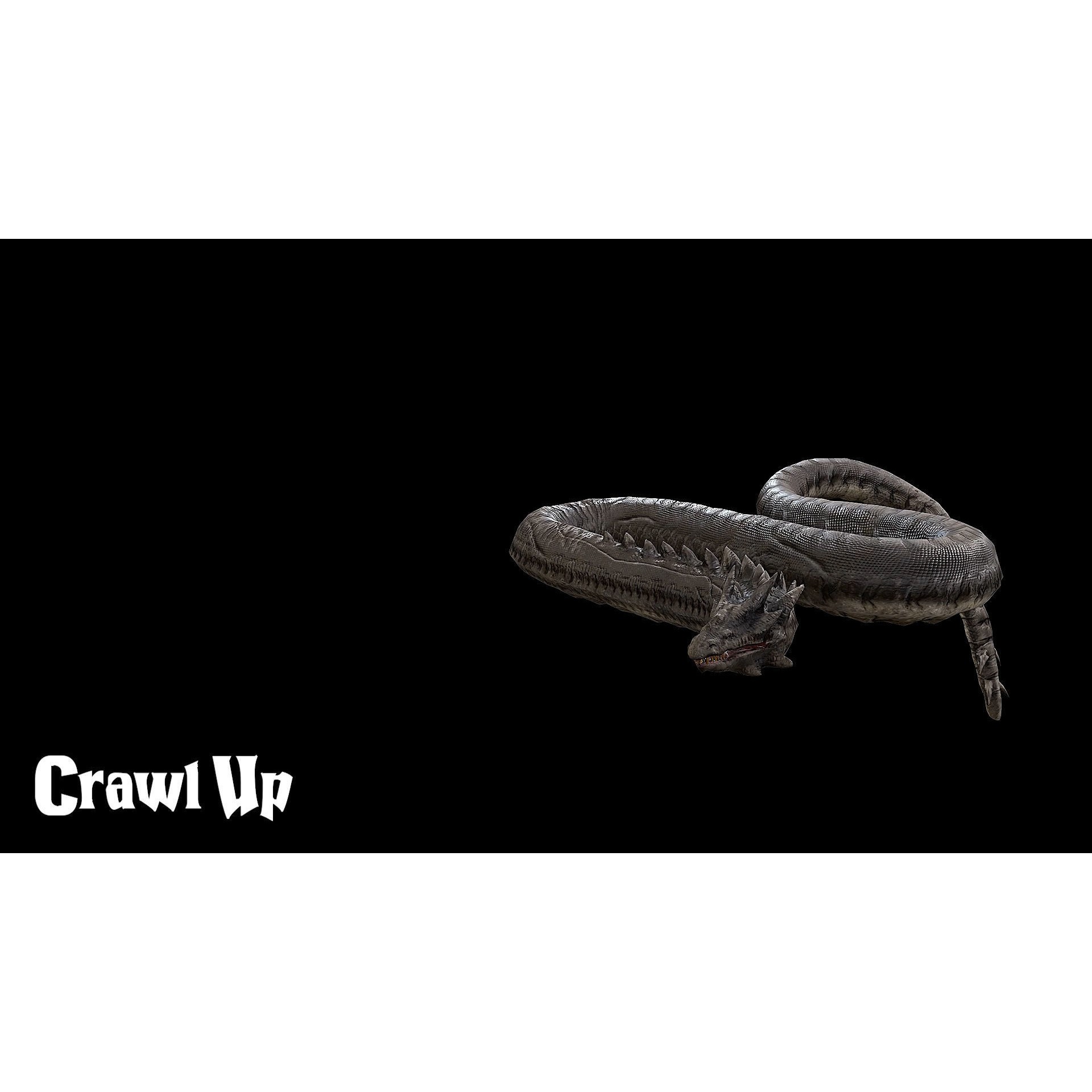 The Wyrm - Low-Poly Game-Ready 3D Model - View 11