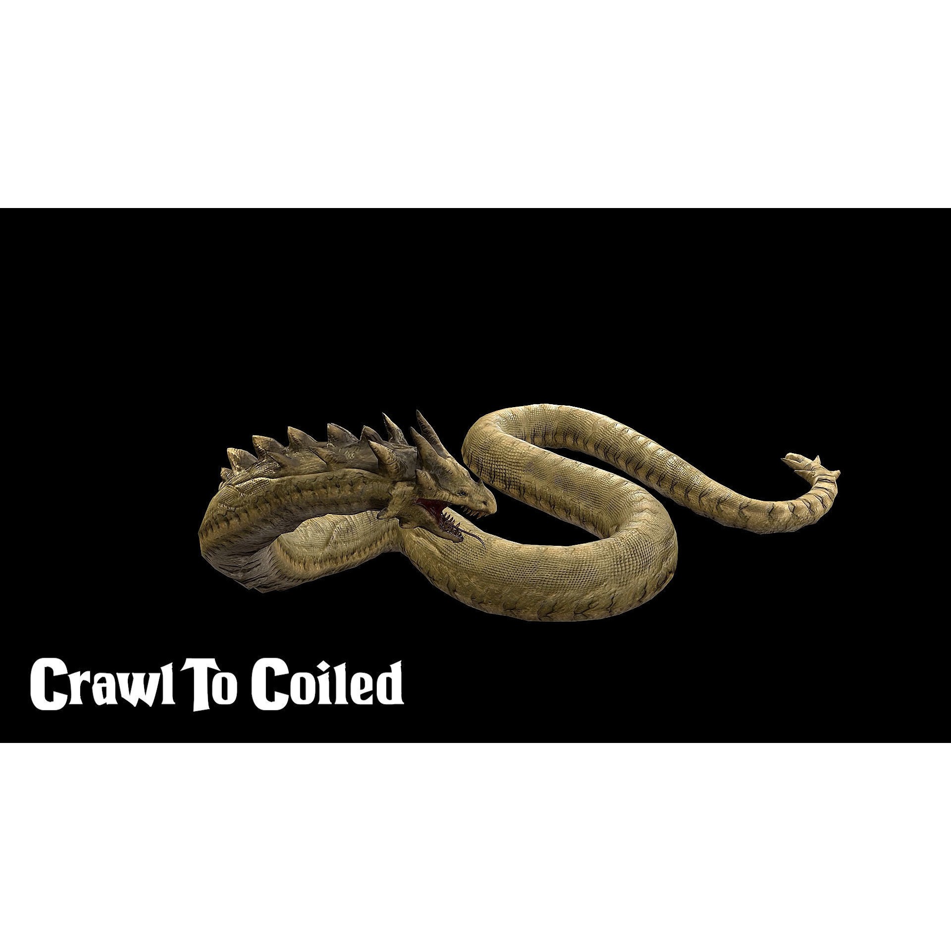 The Wyrm - Low-Poly Game-Ready 3D Model - View 14