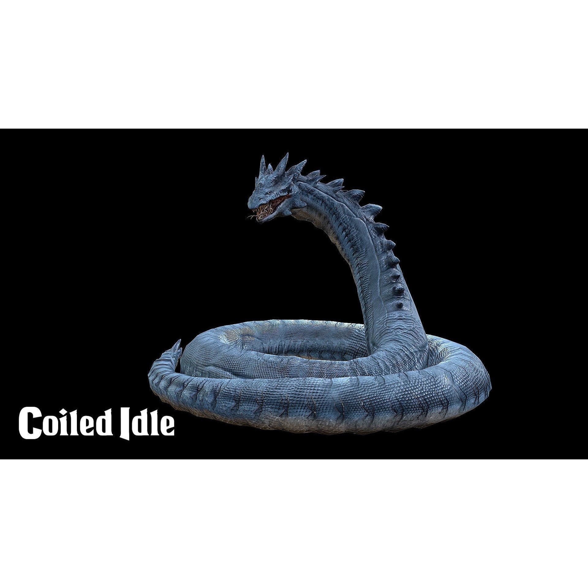 The Wyrm - Low-Poly Game-Ready 3D Model - View 15