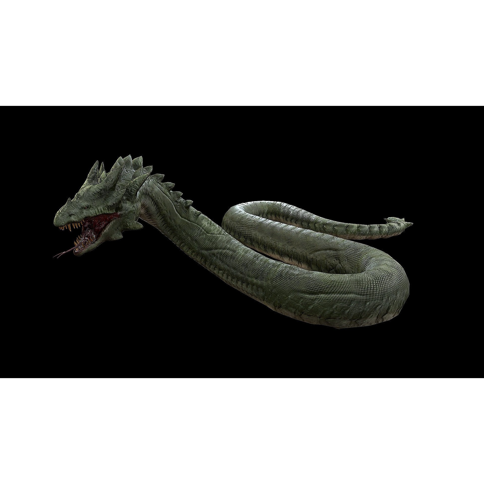 The Wyrm - Low-Poly Game-Ready 3D Model - View 25