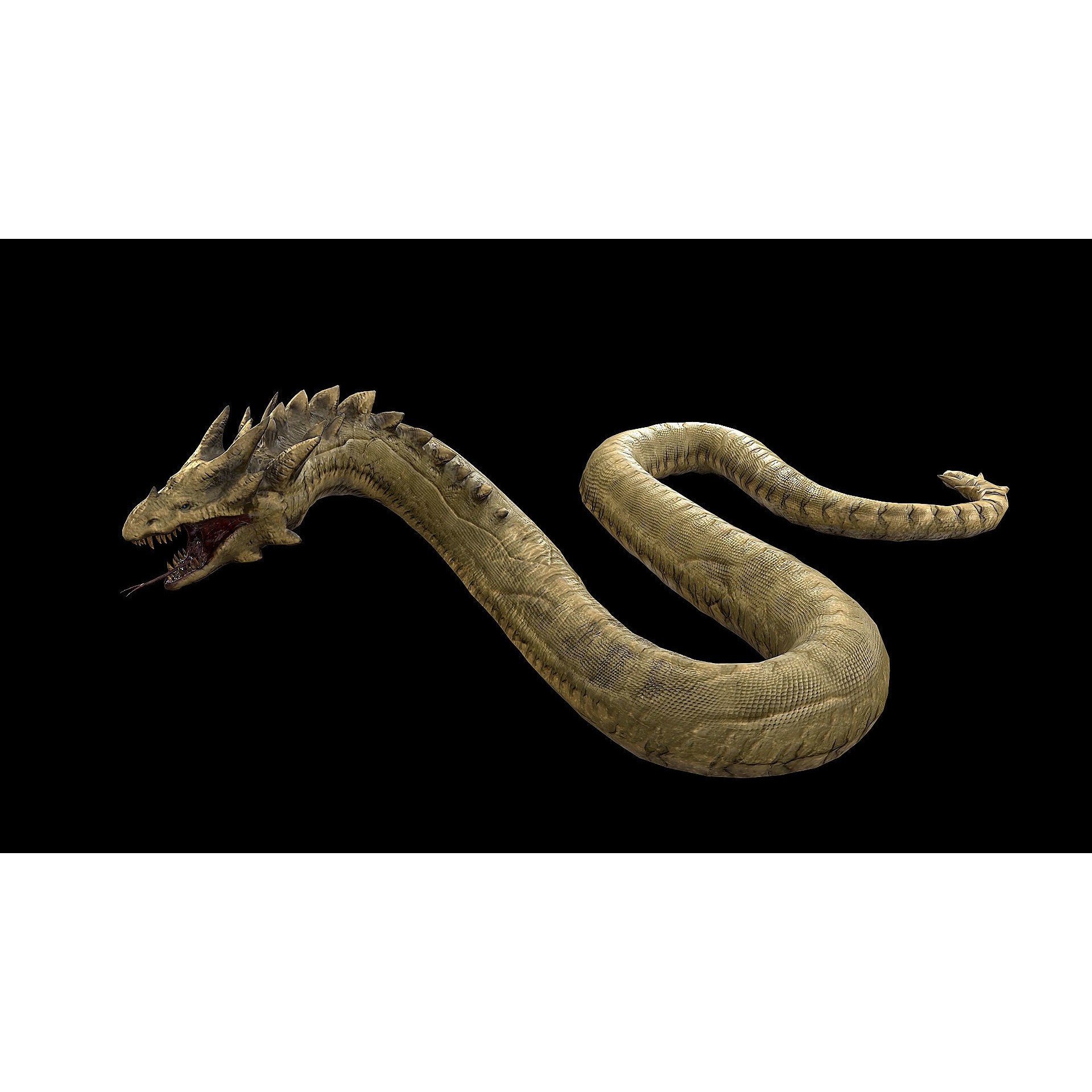 The Wyrm - Low-Poly Game-Ready 3D Model - View 26