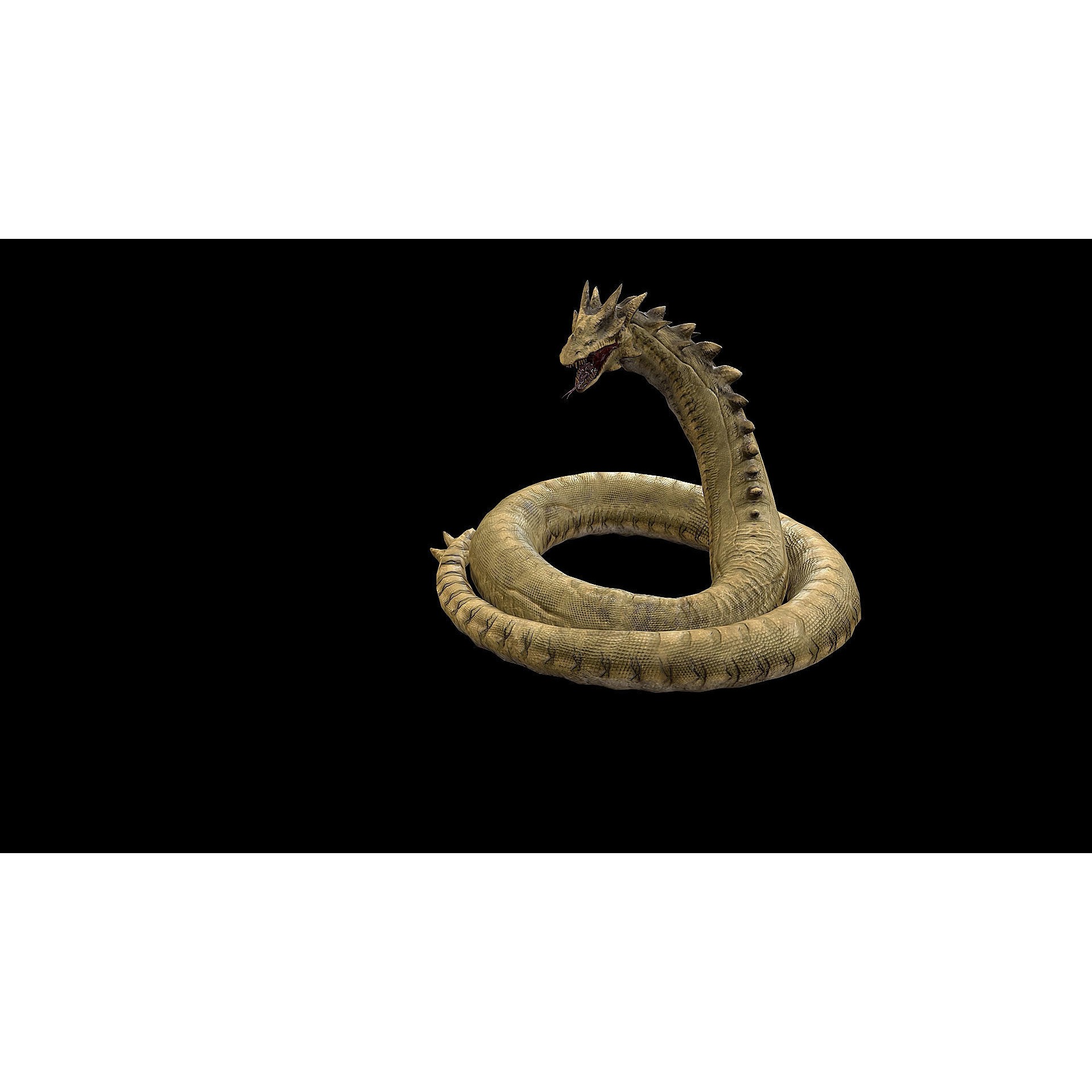 The Wyrm - Low-Poly Game-Ready 3D Model - View 28